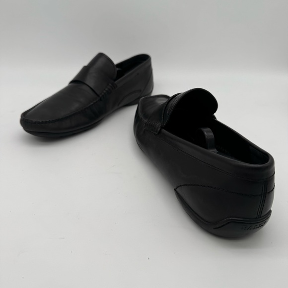 Bally Gabler Black Leather Moc Driving Loafer Size 9 D main image 4